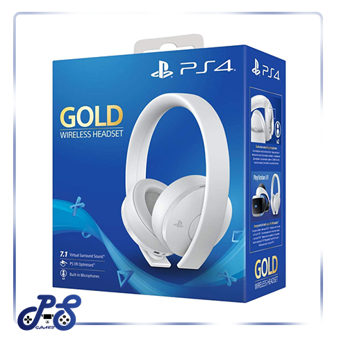 headset Gold&amp; PS4 سفید&nbsp; سری جدید